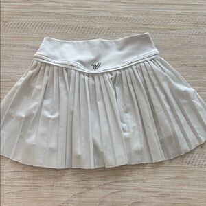 White Pleated Skirt